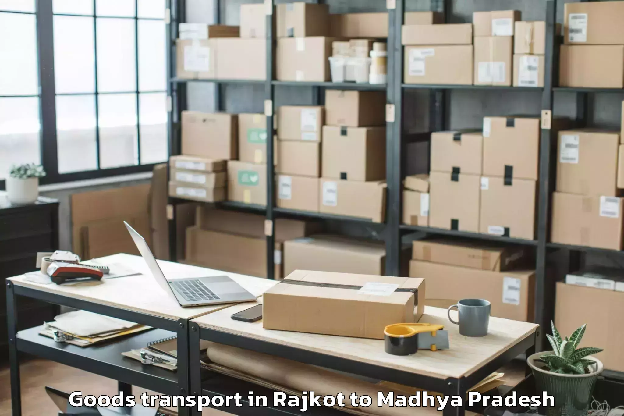 Top Rajkot to Rehli Goods Transport Available